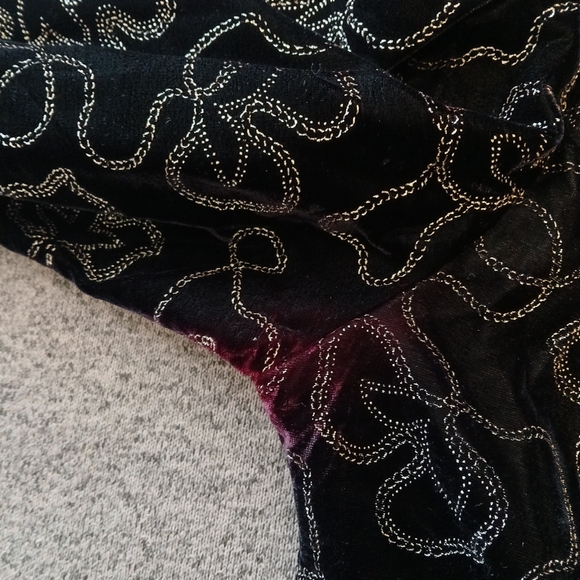 VTG Nah Nah Collections 20W Velvet Costume Evening Dinner Jacket Blazer Metallic - Picture 10 of 11